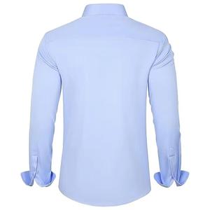 Chemise habillée formelle pour hommes Chemises formelles à manches longues en tissu Oxford pour hommes Chemise d'affaires Slim Fit - Product Image 2