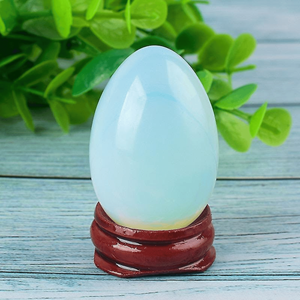 Trusted Manufacturer's Wholesale Opalite <b>Egg</b> Natural Healing Crystal for Home <b>Decor</b> and Energy Balancing Gemstone Style Chakra - Product Image 6