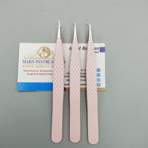 ขนตาปลอม90องศาใหม่ล่าสุดแหนบต่อขนตาพัดลมพร้อมปลายเส้นใยเอียง - Product Image 4