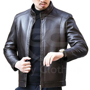 แจ็คเก็ตหนังผู้ชาย สไตล์ยอดนิยมสำหรับฤดูใบไม้ร่วง แจ็คเก็ตหนังผู้ชายขายส่ง แฟชั่นเท่ห์ ซิปหนัง PU แจ็คเก็ตผู้ชาย - Product Image 6