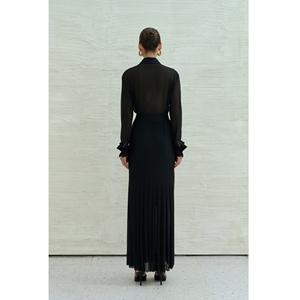 Produits très vendus Jupes pour femmes Service ODM JUPES MAXI SARAKI Non tissé Solide Anti-rides Jupe longue pour femmes en provenance du Vietnam - Product Image 2