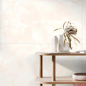 Carreaux de porcelaine émaillée modernes 600x1200mm ONYX NATUREL BEIGE finition brillante antidérapante pour villas écoles Europe pour usage intérieur - Product Image 1