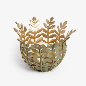 Portavelas de Metal decorativo con recortes florales para ceremonias religiosas, festivales y reuniones familiares - Product Image 1