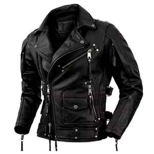 2026 Fashion Style Casual Wear Genuine <b>Leather</b> Classic Outer Wear Breathable Windproof <b>Men</b> <b>Leather</b> <b>Jacket</b> - Product Image 6