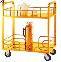 Chariot de service luxueux et élégant SS à 2 niveaux pour une utilisation au bureau à domicile au prix de gros de l'Inde Chariot SS fait à la main pour Hote