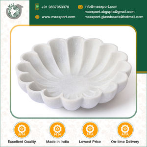 Diseño personalizado excelente calidad hecho en La India mármol blanco hogar decorativo baratija cuenco para joyería disponible al mejor precio - Product Image 2