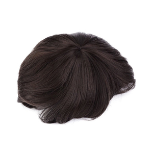 Sistema de Reemplazo de Tupé para Hombre de Encaje Francés al por Mayor, 8 Pulgadas, Ondulado Natural, Cabello Remy Virgen Indio, Textura de 24mm, Transparente - Product Image 3