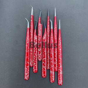 Custom Logo Professional <b>Eyelash</b> Tweezers Premium Lash <b>Applicator</b> Tools for Salon & Beauty Professionals - Product Image 4