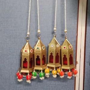 Pearl Hanging Golden <b>Tealight</b> <b>Lantern</b> Candle Holder Iron <b>Tealight</b> Holder Home Decor Decoration Garlands - Product Image 1