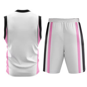 Diseña Tu Propio Uniforme de Baloncesto Transpirable de Talla Grande, Nombre de Equipo Personalizado, Servicio OEM, 100% Poliéster, Precio al por Mayor - Product Image 2