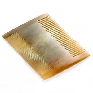 Meilleur cadeau de noël peigne en corne naturelle fait à la main pour coiffer les cheveux fabriqué à partir de véritable corne de bœuf de buffle peigne fabriqué en inde - Product Image 3