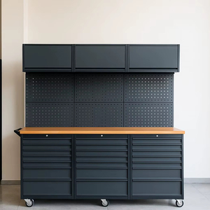 Cao cấp Modular bàn làm việc với overhead tủ công cụ ngực 21 ngăn kéo với bánh - Product Image 2