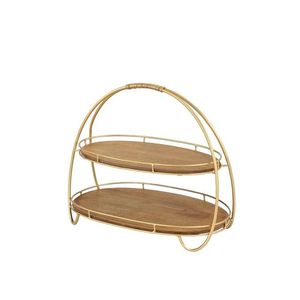 Hecho a mano hermoso soporte de pastel de Metal decoración del hogar Mesa superventas soporte de pastel de taza de dos niveles - Product Image 6