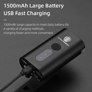 Luz Delantera para Bicicleta JOHORSE 600LM, Recargable por USB, Doble Cabezal T6 LED, Resistente al Agua IPX5, Aleación, para Ciclismo Nocturno - Product Image 4