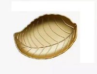 Plateau de service rond en métal pour chocolats avec poignée, design luxueux et sûr, plateau décoratif pour la table du Ramadan