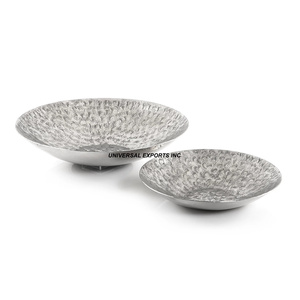 Tazón de Chocolate de Metal Martillado, Forma Redonda, Tazón para Dulces de Mesa, Acabado Plateado, Diseño de Lujo, Nuevo Tazón de Chocolate - Product Image 3