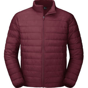 Veste bouffante à glissière avant pour hommes vêtements d'hiver Style décontracté veste pour hommes produits légers longueur régulière veste bouffante hommes - Product Image 1