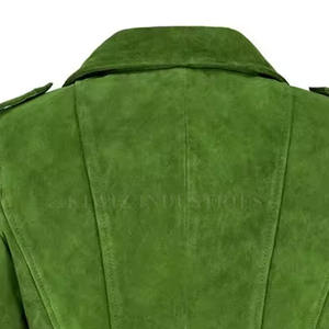 Veste en cuir suédé pour femmes à bas quantité minimale de commande Vente directe d'usine Veste en cuir suédé de mode pour femmes - Product Image 6