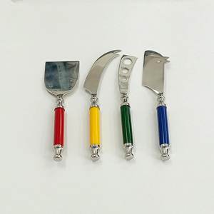 ชุดสเปรดเดอร์ชีสด้ามหินอ่อนชุดชีสสีเงินสแตนเลสสำหรับใช้ในบ้านและร้านอาหารดีไซน์ใหม่ล่าสุด - Product Image 2