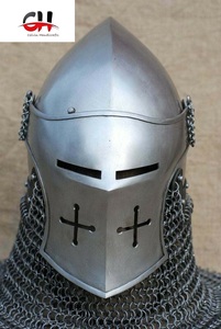 14GA Griffon casco personalizado SCA HMB acero Medieval Bascinet y Aventail regalo de Calvin Handicraft - Product Image 2