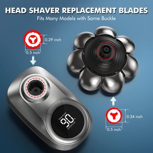Tête de rasoir universelle de remplacement à 8 lames argentées 56g pour hommes, utilisation sur le visage - Product Image 6