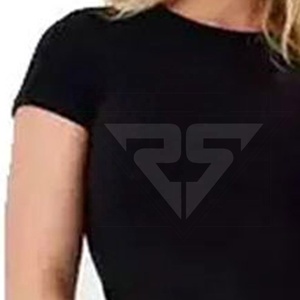 High Quality New Arrivals Long Sleeves <b>Top</b> T-Shirt Button Crop <b>Top</b> Solid Women Crop <b>Top</b> T-shirts - Product Image 5