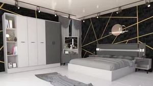 Ensembles de meubles de chambre à coucher King Size modernes de luxe avec fonction de massage pour la maison, le bureau, l'appartement, le style confortable de qualité pour les hôtels - Product Image 6