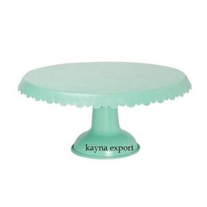 ผงสีขาวเคลือบตกแต่งงานแต่งงานขาตั้งเค้กโลหะทรงกลมสําหรับงานแต่งงานและงานเลี้ยงวันเกิดขาตั้งเค้กตกแต่งโรงแรม - Product Image 4