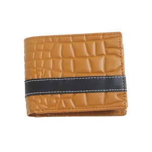 Portefeuille en cuir PU classique pour hommes d'affaires de haute qualité Slim Short Open Closure Polyester Doublure Budget Friendly Gift Option - Product Image 1