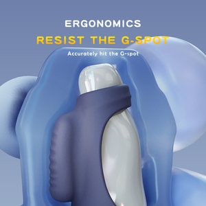 Mainan seks dewasa pria, cincin pijat getaran prostat dengan cincin kunci sperma kunci Delay pasangan Shock ganda mainan cincin Stimulator - Product Image 4