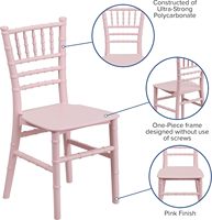 Promotion Chine : Chaises Chiavari empilables en plastique roses pour événements, mariages, banquets, hôtels et fêtes (enfants et adultes) - Dubaï