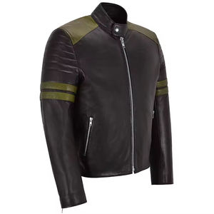 Veste en cuir de vachette souple et respirante pour homme, de haute qualité, sur mesure, vêtements d'extérieur décontractés et tendance, fabricant OEM en gros - Product Image 4