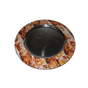 Restaurant Cuisine Traiteur Plateau Couleur Émail Plateau De Service Alimentaire Assiettes pour Fruits Chargeur Assiettes pour Serveur - Product Image 3