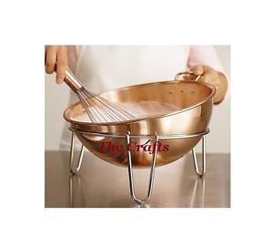 Trois tailles différentes bols à mélanger bol de chocolats de forme ronde en cuivre fait à la main avec poignées à prix bon marché - Product Image 3