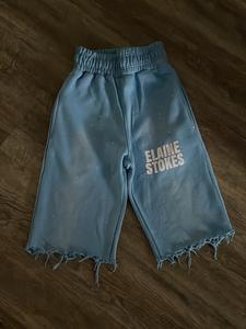 กางเกงขาสั้นผ้าฟลีซสำหรับผู้ชายกางเกงขาสั้นผ้าคอตตอนพิมพ์ลายหน้าจอเอวสูงประดับพลอยเทียมสไตล์วินเทจออกแบบได้ตามต้องการ - Product Image 5