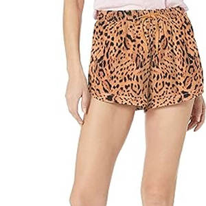 Shorts pour femmes à imprimé léopard, décontractés, taille haute, avec cordon élastique, pour la plage, sexy, pour la course et le sport - Product Image 3