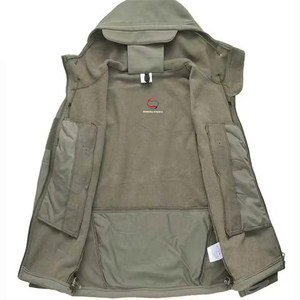 Veste Softshell légère, fabriquée sur mesure, imperméable, prix de gros, fournisseur d'usine, veste d'hiver Softshell pour homme - Product Image 2