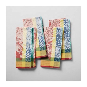 Ultimate Durable Well Designed Jacquard Pure Organic Cotton Woven <b>Printed</b> Pattern Microfiber Table Superfine <b>Extra</b> <b>Large</b> Napkins - Product Image 6