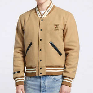 แจ็กเก็ตเลตเตอร์แมนแขนยาวสำหรับผู้ชายดีไซน์สตรีทแวร์สำหรับฤดูหนาว - Product Image 2