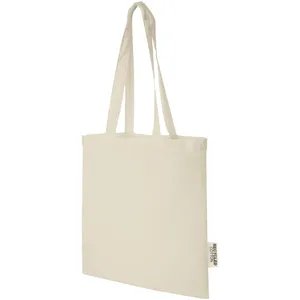 Sac fourre-tout en coton recyclé Madras, sac fourre-tout durable pour gadgets, pour une utilisation promotionnelle - Product Image 6