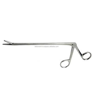 Tijeras Curvas Izquierdas Tipo Cocodrilo, Hoja de 5 mm, Instrumento Quirúrgico Manual Bellucci de Acero Inoxidable para Otorrinolaringología, Certificado CCC, OEM/Private - Product Image 1