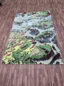 Personnalisable 100% laine moderne tapis tufté à la main tapis abstrait dernier style pour salon maison-différentes tailles disponibles - Product Image 6