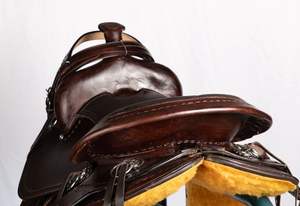 Sillín occidental de carreras de cuero duradero de alta calidad, sillines de salto de diseño profesional para montar a caballo, compre ecuestres de confianza - Product Image 3