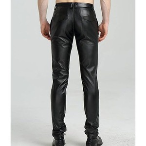 Pantalon en cuir pour hommes fabriqué Offres Spéciales la meilleure qualité Pantalon en cuir pour hommes fabriqué sur mesure en gros - Product Image 3
