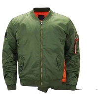 Blouson aviateur en cuir d'agneau véritable pour homme, blouson aviateur pour homme