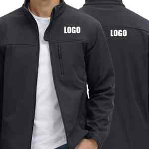 Veste coupe-vent en polaire légère XS pour hommes manteau d'extérieur imperméable à coquille souple vente en gros - Product Image 4