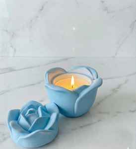Vela Aromática en Jarra de Concreto con Forma de Rosa, Especial para San Valentín, Ideal para Regalos del Día de San Valentín, Disponible a Precio de Mayoreo - Product Image 2