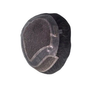 Peluca de Cabello Humano Virgen Remy Indio, Tupé con Ondas Naturales, Trama Única para Prótesis Capilares de Encaje - Product Image 5