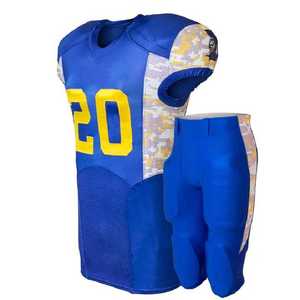 Ensemble d'uniformes de football américain personnalisés pour l'entraînement Tenue de sport Uniformes respirants à sublimation pour hommes - Product Image 3
