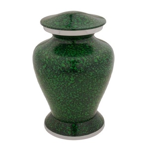 Urnas de cremación para adultos de latón de alta calidad con perlas, urnas funerarias de Metal con acabado dorado para cenizas humanas - Product Image 6